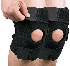 Evrum Adjustable Pro Kabaddi padded Knee Cap Knee Support 1 pair