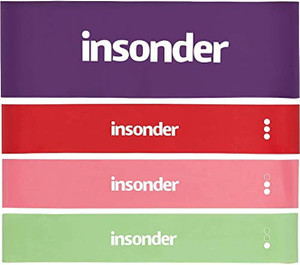 Insonder Resistance Bands Set Skin Friendly Loop Bands With