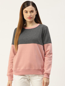 BRINNS Full Sleeve Color Block Women Sweatshirt Buy BRINNS Full Sleeve Color Block Women Sweatshirt Online at Best Prices in India Flipkart