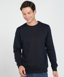 PARX Full Sleeve Solid Men Sweatshirt