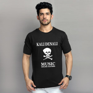 Buy U S Printed Men Round Neck Black T Shirt Online at Best