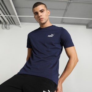 PUMA Typography Men Round Neck Blue T-Shirt - Buy PUMA Typography Men Round  Neck Blue T-Shirt Online at Best Prices in India