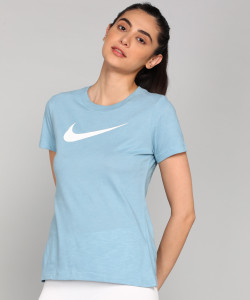 Nike blue shirt womens online