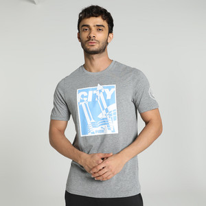 PUMA Printed Men Crew Neck Grey T Shirt Buy PUMA Printed Men