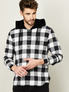 LEWEL Checkered Men Hooded Neck White T Shirt Buy LEWEL Checkered Men Hooded Neck White T Shirt Online at Best Prices in India Flipkart