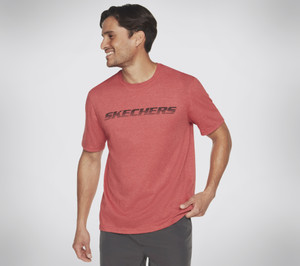 Skechers t hot sale shirt mens pink