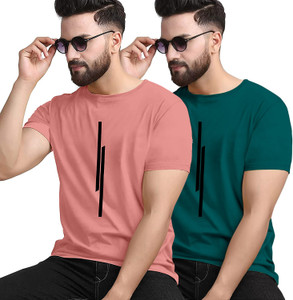 KAJARU Printed Men Round Neck Pink Dark Green T Shirt Buy KAJARU Printed Men Round Neck Pink Dark Green T Shirt Online at Best Prices in India Flipkart