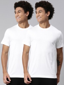 LEVI'S Solid Men Round Neck White T-Shirt