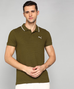 Olive green clearance puma shirt