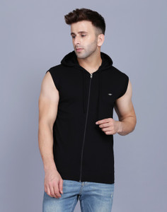 Sleeveless outlet hoodie flipkart