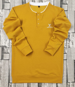 FIRSTCOPY Solid Men Polo Neck Yellow T Shirt Buy FIRSTCOPY Solid