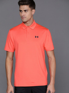 Orange under armour store polo