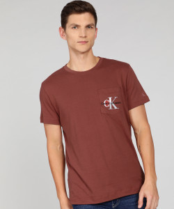 Calvin klein on sale t shirt bordeaux