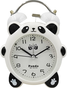 poksi Analog White Black Panda Clock Price in India Buy poksi