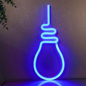 Neon blue light bulb new arrivals