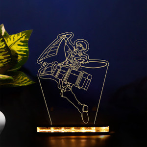 StarLaser 3D Illusion Levi Ackerman Night lamp Gift for Kids Warm