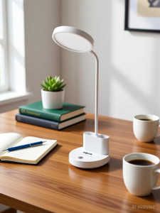 5W Rechargeable Table Lamp with Pen Stand|Touch Control|3 Dim Modes|Type C port Table Lamp