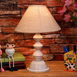 Mainstays washed wood table lamp top