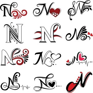 How to make beautiful N letter tattoo at home with pen  YouTube  Tattoo  lettering Name tattoo designs Initial tattoo