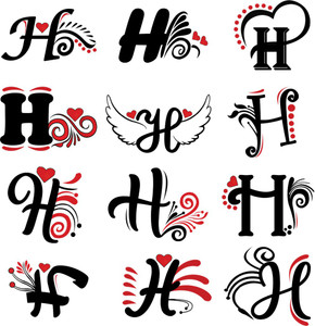 Letter H Designs Tattoo