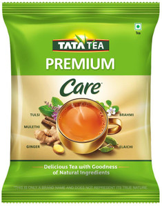 Premium Care Black Tea, Tulsi, Mulethi, Ginger, Brahmi & Elaichi Masala Tea Pouch