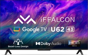 iFFALCON by TCL U62 108 cm (43 inch) Ultra HD (4K) LED Smart Google TV with Bezel-Less Design and Dolby Audio