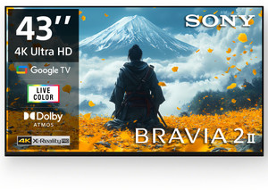 Sony BRAVIA 2 II 108 cm (43 inch) Ultra HD (4K) LED Smart Google ... more