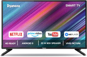Dyanora 60 cm (24 inch) HD Ready LED Smart Android Based TV with Noise Reduction, Android 9.0, Powerful Audio Box Speakers