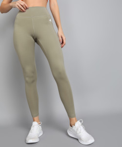 Olive green adidas tights top