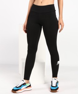 Buy PUMA Printed Women Black Tights Online at Best Prices in