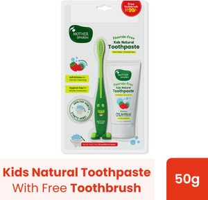 100% Natural Toothpaste for Kids, Strengthen Gums, Anti Cavity + Enamel Care Toothpaste