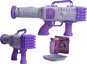 Water shooting hot sale bubble gun