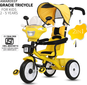 AMARDEEP Plug N Play Kids Baby Musical Trike Parental Control Canopy For 2 4 Yrs Gracie Tricycle Price in India Buy AMARDEEP Plug N Play Kids Baby Musical Trike Parental Control Canopy For 2 4 Yrs Gra...