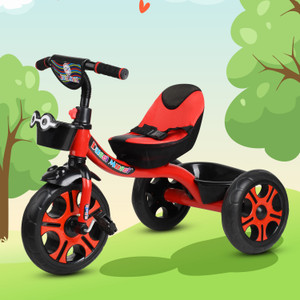 DUGGI MUGGI Kids Tricycle with Cushioned Seat Storage Basket and Safety Belt Recommended for Toddlers 1 5 Year Kids Cycle Tricycle Price in India