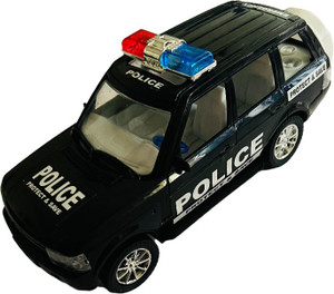 Black police store car toy