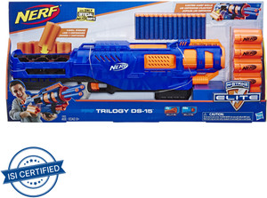 Nerf Trilogy DS 15 N Strike Elite Toy Blaster with 15 Official