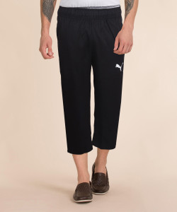 PUMA ACTIVE Woven 3 4 Pants Solid Men Black Track Pants Buy PUMA