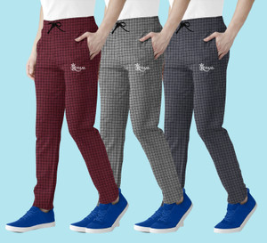 kikoo Checkered Men Maroon Black Grey Track Pants Buy kikoo Checkered Men Maroon Black Grey Track Pants Online at Best Prices in India Flipkart