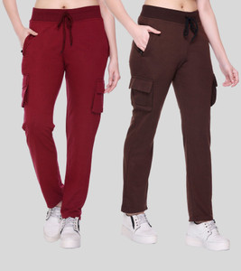 Maroon track pants womens online