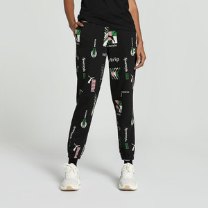 Bold green track pants top