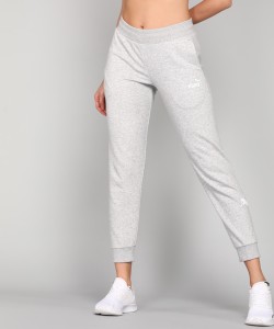 PUMA Solid Women Grey Track Pants