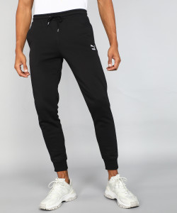 PUMA Classics Sweatpants Cuff Solid Men Black Track Pants Buy