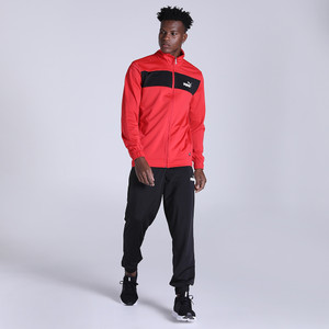 Mens black and red nike tracksuit top