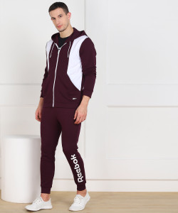 Reebok solid men's shop track suit