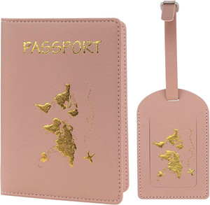 Rose gold passport holder and luggage tag online