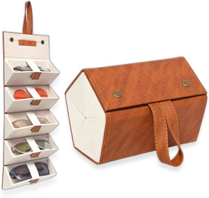FONSIE Sunglass holder folding box 5 multiple slots sunglasses