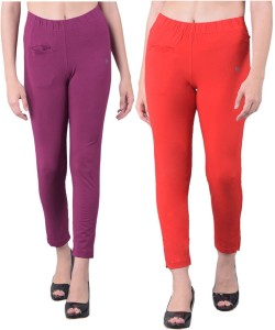 Comfort Lady Regular Fit Women Red, Purple Trousers - Buy Comfort