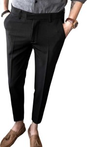 white luxury Slim Fit Men Black Trousers - Buy white luxury Slim