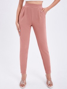 Buy Light Pink Embroidered Slim Pants Online  W for Woman