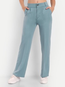 Broadstar Regular Fit Women Blue Trousers - Buy Broadstar Regular